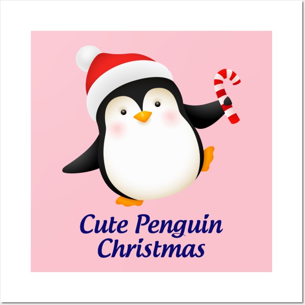 Cute Penguin christmas Wall Art by This is store